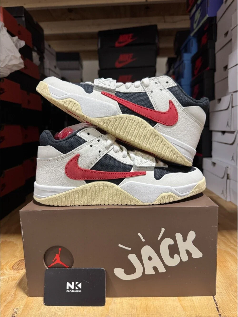 Travis Scott x Air Jordan Jumpman Jack TR 'University Red' FZ8117-101 SIZE 12.5M